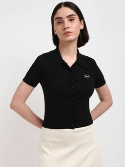 Tommy Hilfiger - Women's Black Color Cardigan