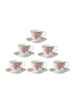 Noritake - Rosa Basket Cup & Saucers (Pack of 6)