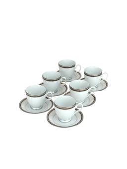 Noritake - Austin Platinum Cup & Saucers (Pack of 6)