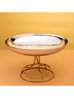 Gibox - Bamboo Leaf Hammered Decorative Platter
