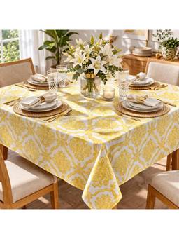 Nesterra - Premium Fabric Dining Table Cover (6 Seater)