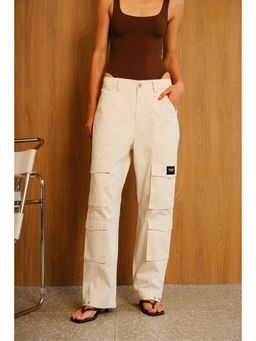 Bonkers Corner - Cream 8 Pockets Cargo Pant