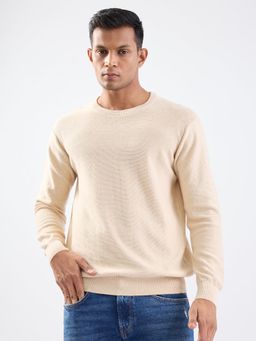 Spykar - Taupe Beige Slim Fit Casual Sweatshirt for Men