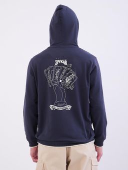 Spykar - Blue Regular Fit Casual Hoodie