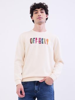 Spykar - Off White Slim Fit Casual Sweatshirts for Men