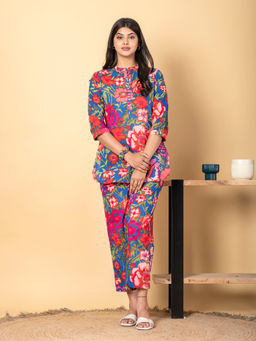 Readiprint - Curved Style Cotton Fabric Multi Co-Ord (Set of 2)