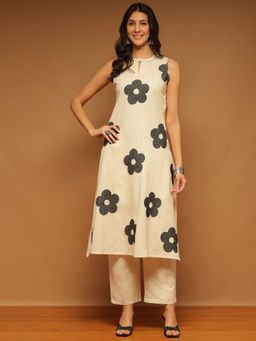 Aravalii - Cream Floral Co-Ord (Set of 2)