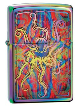 Zippo - Colorful Octopus Design Windproof Pocket Lighter