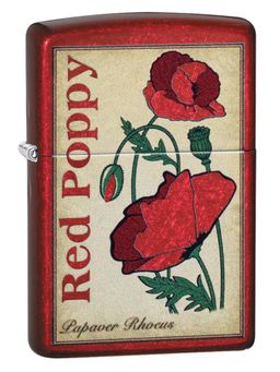Zippo - Poppy Design Windproof Pocket Lighter
