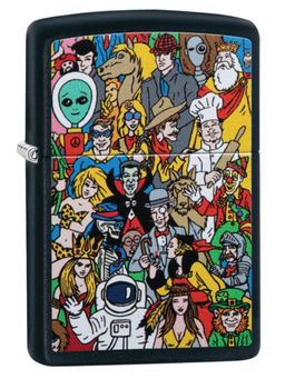 Zippo - Where's Windy Design Windproof Pocket Lighter