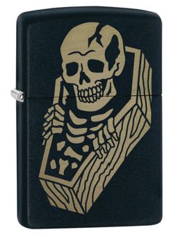 Zippo - Skeleton Coffin Design Windproof Pocket Lighter