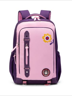 Little Surprise Box White Dots Doggy Print Kids Backpack with Plush Keychain main image 0