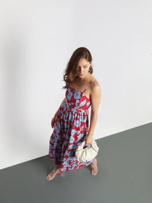 vero moda floral maxi dress