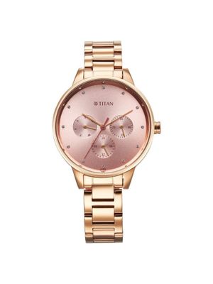 Mana。 Buy Titan Workwear Quartz Analog With Pink Dial Watch For Women