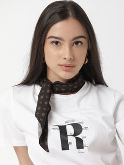 RAREISM - Rhombus Shaped Print Contemporary Scarf