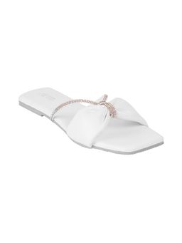 Metro - Women Synthetic White Flats