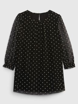 GAP - Black Polka Dots Regular Fit Dress