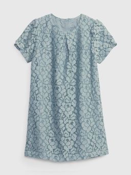 GAP - Blue Self Design Regular Fit Dress