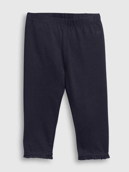 GAP - Navy Blue Solid Skinny Fit Leggings