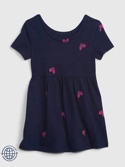 GAP - Navy Blue Printed Regular Fit Dress