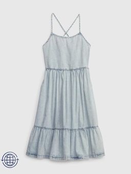 GAP - Blue Solid Regular Fit Dress