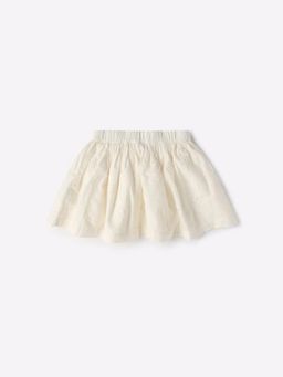 GAP - Off White Solid Regular Fit Skirt