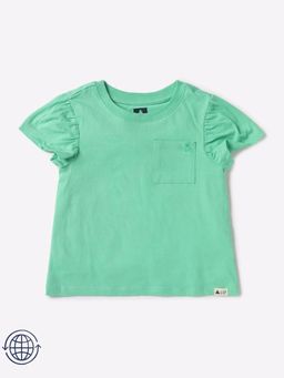 GAP - Green Solid Regular Fit Top