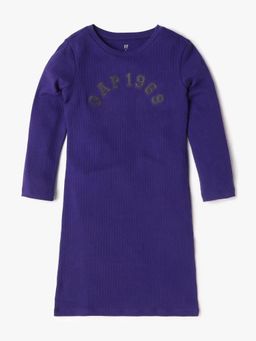 GAP - Purple Solid Regular Fit Dress