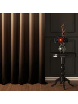 Story@Home - Door Polyester Blackout Curtain Beige, Brown, Printed (Pack of 2) (7 feet)