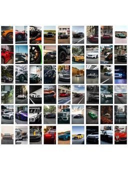 ARTCREST - Aesthetic Classic Fast Cars Poster Aesthetic Wall Art (Pack of 54)