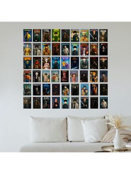 ARTCREST - Mix Anime Naruto Mirai Nikki Demon Slayer Attack on Titan Poster (Pack of 54)