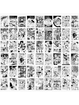 ARTCREST - Black and White Mix Anime Story Telling Poster Aesthetic Wall Art (Pack of 54)