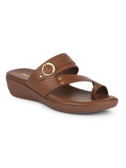 Bata - Brown Womens Toe Ring Sandals