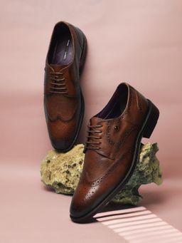 Bata - Tan Mens Formal Brogues