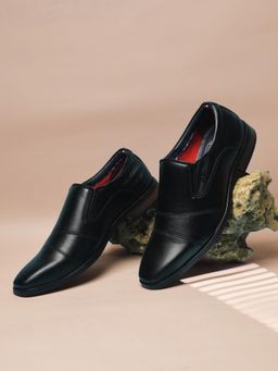 Bata - Black Mens Formal Slip-On Loafers