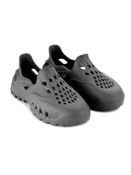 HOPPA - Grey Mens Alpha Men Dark Grey Moulded Clogs