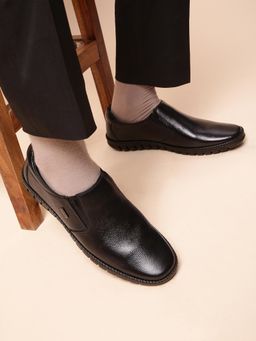 LIBERTY - Healers BRL-11 Formal Non Lacing Loafers For Men - Black