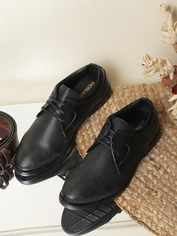 LIBERTY - Healers DERBO-10E Formal Lacing Derbies For Men - Black