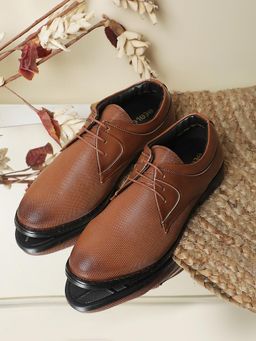 LIBERTY - Healers DERBO-10E Formal Lacing Derbies For Men - Tan
