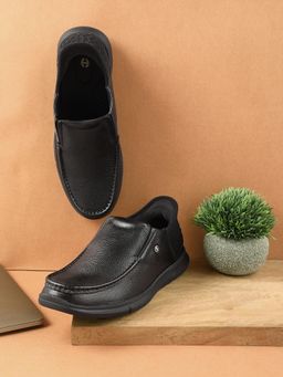LIBERTY - Healers S201-02 Formal Non Lacing Loafers For Men - Black