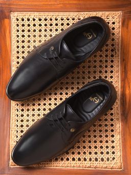 LIBERTY - Healers SCL-12 Formal Lacing Derbies For Men - Black
