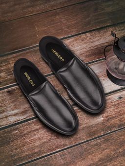LIBERTY - Healers UVI-25 Formal Non Lacing Loafers For Men - Black