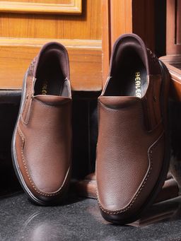 LIBERTY - Healers UVI-25 Formal Non Lacing Loafers For Men - Brown