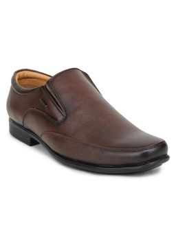 LIBERTY - Fortune UVL-34 Formal Non Lacing Loafers For Men - Brown