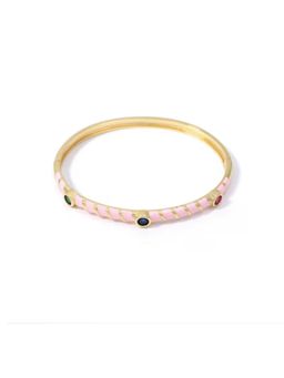 Putstyle - Multicolour Metal Enamel Zircon Bracelet
