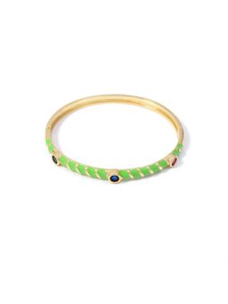 Putstyle - Metal Enamel Zircon Bracelet