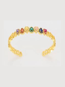 Putstyle - Colourful Tear Drop Zircon Stone Bracelet