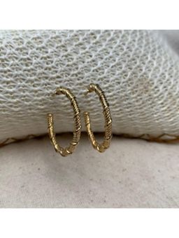 Putstyle - Twisted Golden Hoop