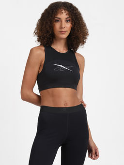 Reebok - Wor Bralette Black Solid/plain Training Bra