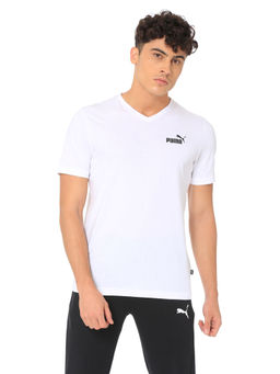 Puma - Ess+ V Neck Casual Tee